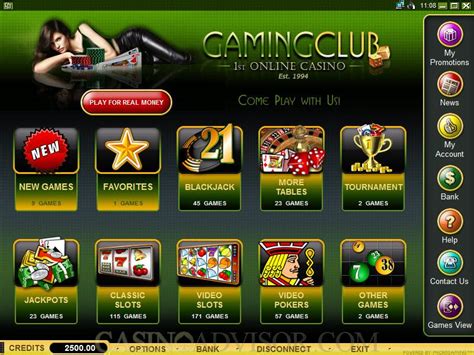 Gaming club casino aplicação